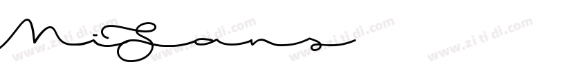 MiSans 正文字体转换